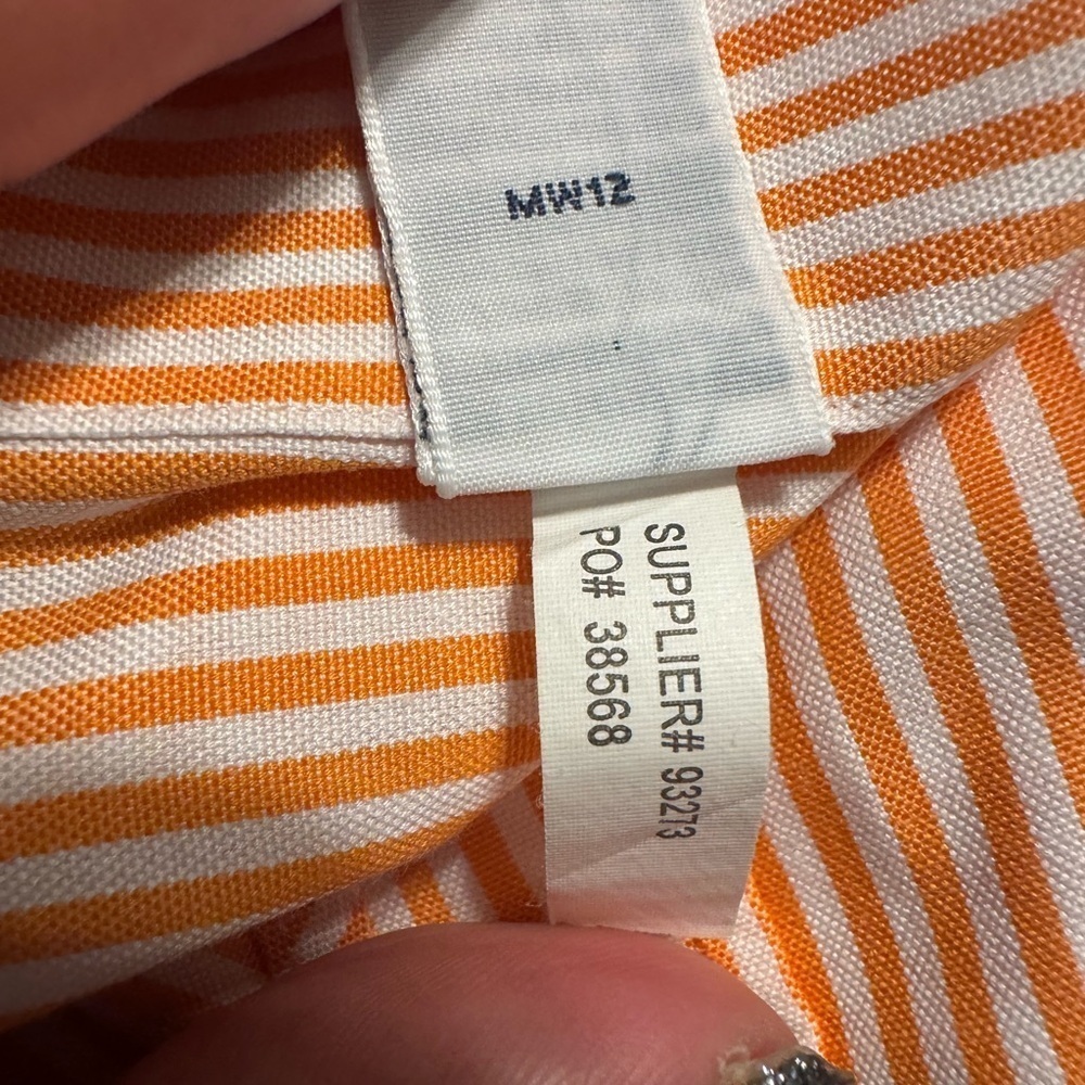 Ralph Lauren Coral /White men’s Button Down Shirt Size 16.5 - Picture 8 of 10